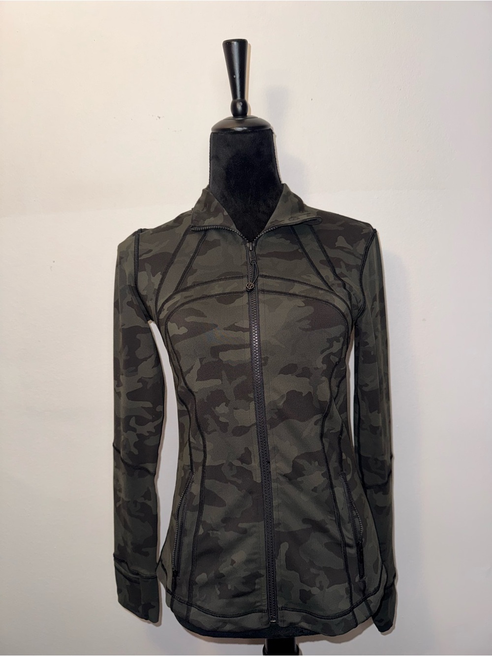 lululemon Define Jacket in the Incognito Camo Multi Gator Green pattern